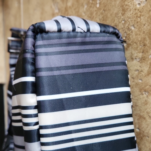 LUG Flare Striped Stylish Black, Gray, Tan Womans Crossbody Bag - Picture 14 of 14